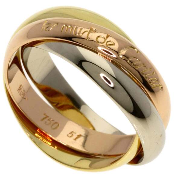 Cartier Jewelry - CARTIER 18k Gold Trinity Ring #51